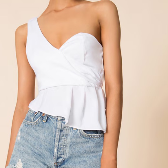Revolve Karlie One Shoulder Top - Picture 4 of 11